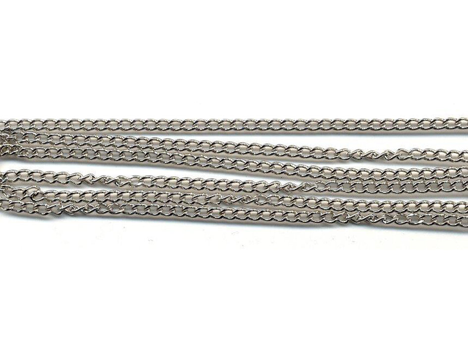 Halslenke – 3mm 1m – Sølvfarget