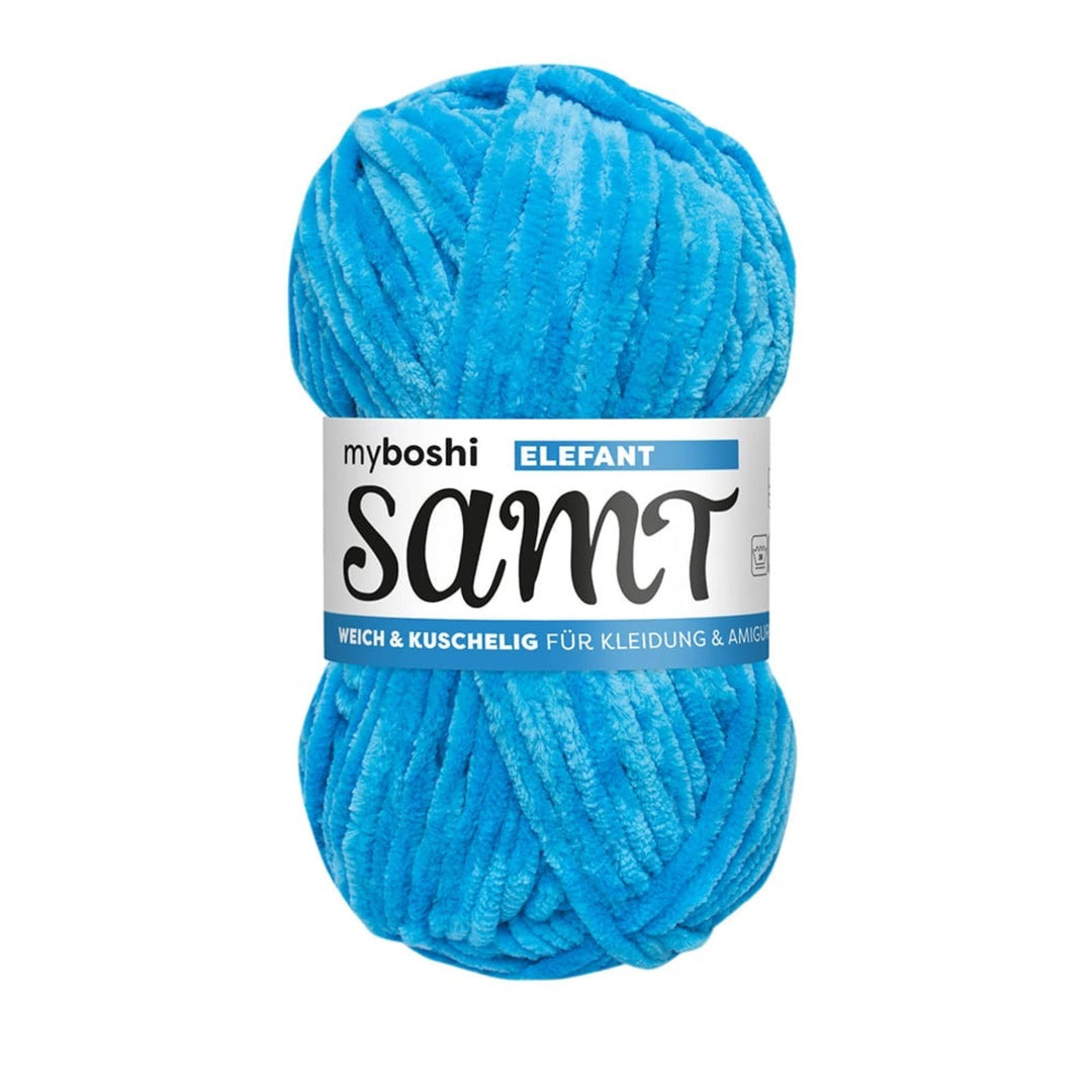 Oppdag Myboshi Samt Chenillegarn – mykt, slitesterkt og perfekt for amigurumi, puter og mer! 100g nøster med 100 meter, OEKO-TEX-sertifisert.

