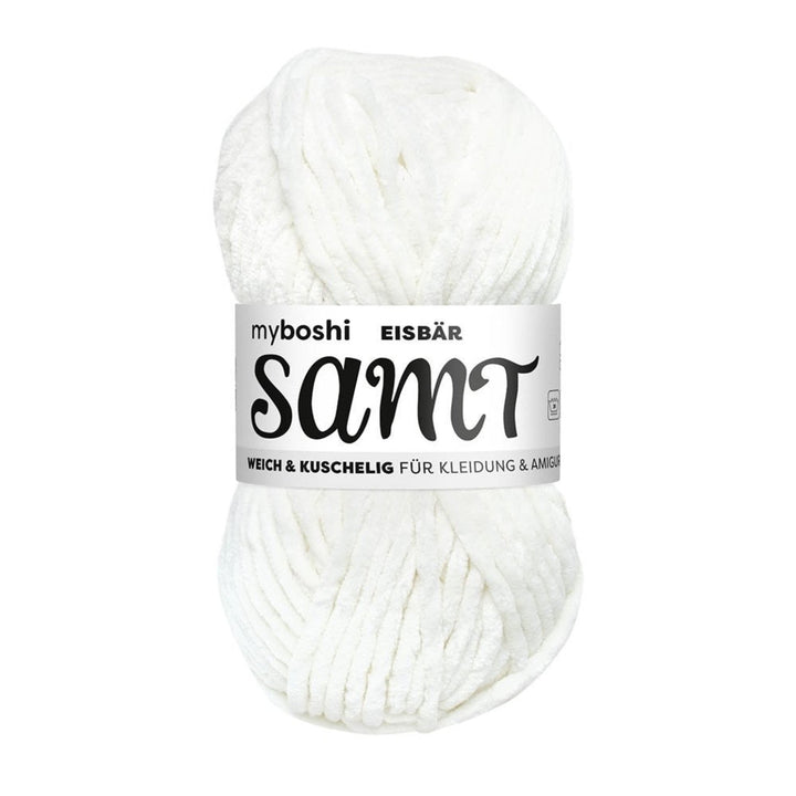 Oppdag Myboshi Samt Chenillegarn – mykt, slitesterkt og perfekt for amigurumi, puter og mer! 100g nøster med 100 meter, OEKO-TEX-sertifisert.

