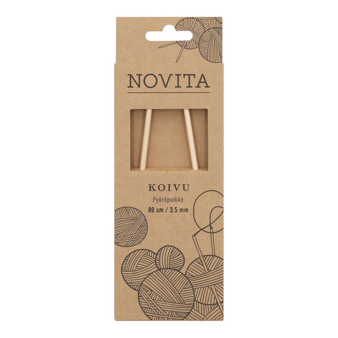 Novita rundpinne 80 cm i bjørk (3.5 mm) 