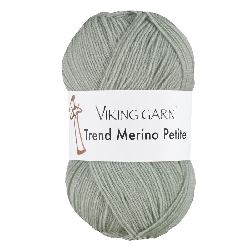 trend merino petite i fargen støvet lys gronn 334 